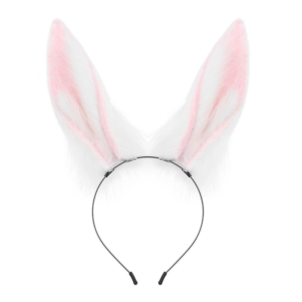Handmade Plush Rabbit Ear Hair Accessories Comics Cosplay Props Simulation Animal Ear Headband Cute Headgear