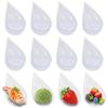 10Pcs Reusable Drop Appetizer Plates Unbreakable Tasting Cup Tableware Ice Cream Cup  Jelly