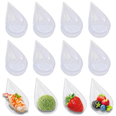 10 Piezas Cuchara de Postre Irrompible Platos de Aperitivo Resistentes a Caídas Reutilizables Plato para Salsas Copas de Postre de Plástico Taza para Helado Fiesta