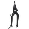 Outdoor Aluminum Alloy Lure Self Locking Fishing Pliers Fish Controller Tong Setblack