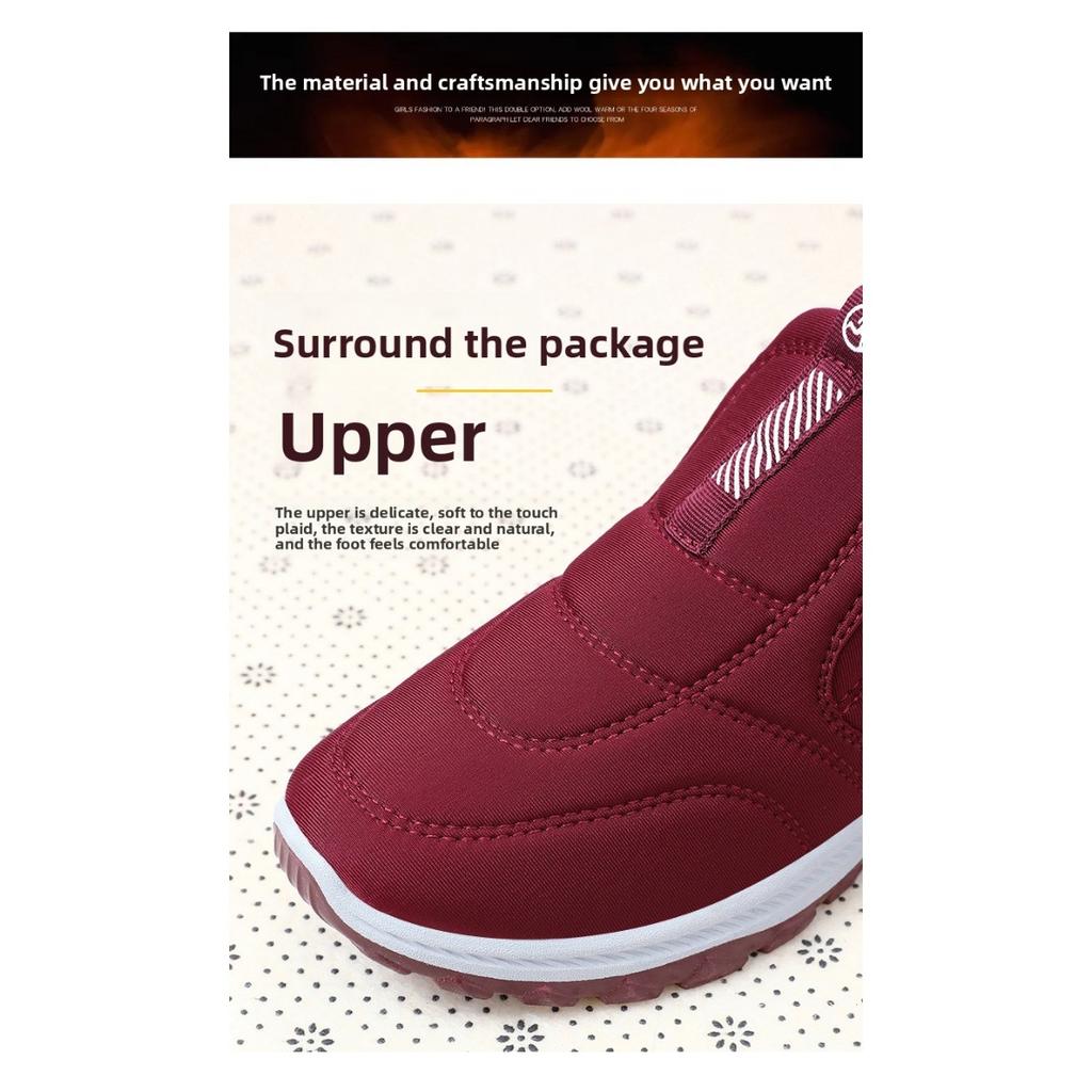 Warm Shoes, Winter Women's Shoes with Plush and Thick Boots, Large Size Short Boots, Unisex Shoes