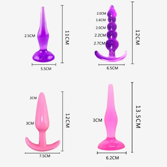 6Pcs/Set Anal Trainer Kit Butt Plugs Couple Flirting Sex Toy Prostate Massager