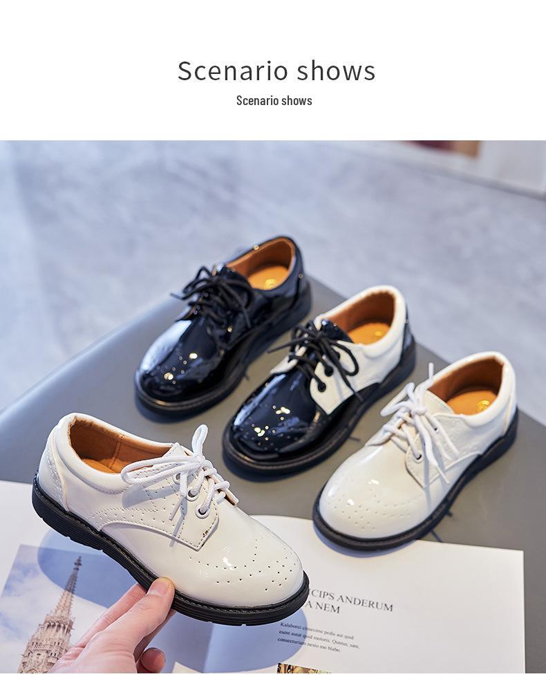 British Style Leather Student Shoes 2025 - Boys' Spring Collection