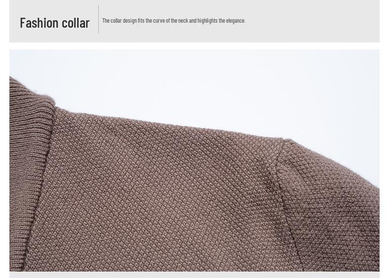 Men's Slim Fit Spring/Autumn Knit Cardigan with Pockets - Solid Color Korean Style Outerwear