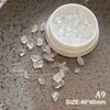 Crystal Stone Nail Accessories 1 Box Mini Colorful Natural Stone Nail Charms Irregular For Diy Nails Decorations