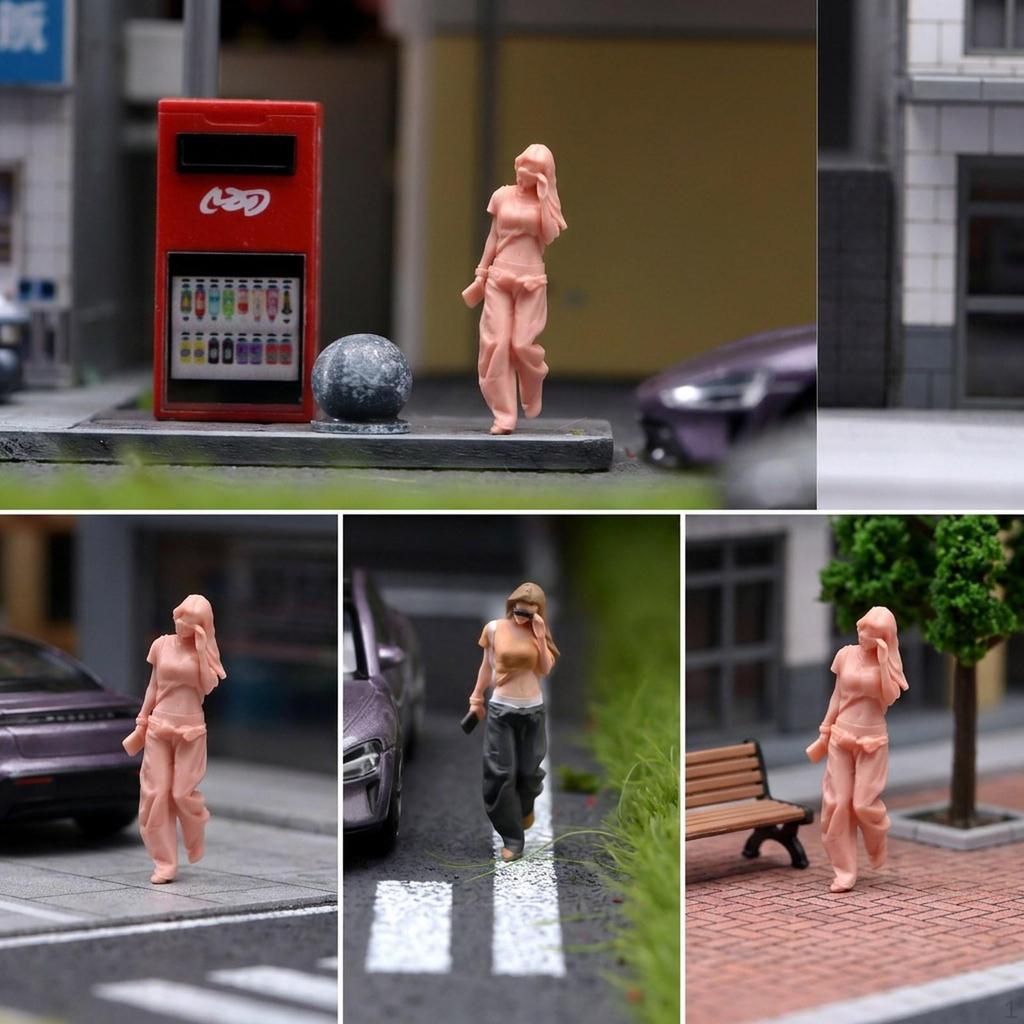 1/64 Miniature Figures Model Action Figure Sand Table Ornament Photography Tiny People Collectibles