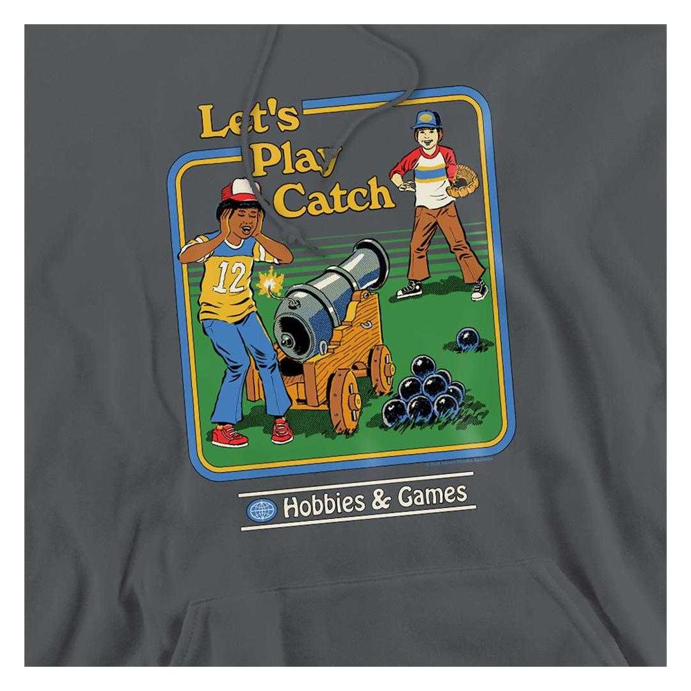 Steven Rhodes Unisex Adult LetÂ´s Play Catch Hoodie
