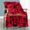 Rose Customize Your Name Blanket Gift Customizable Blanket Comfortable Suitable for Office Chair Livingroom Seaside Couch Ideal for All Seasons