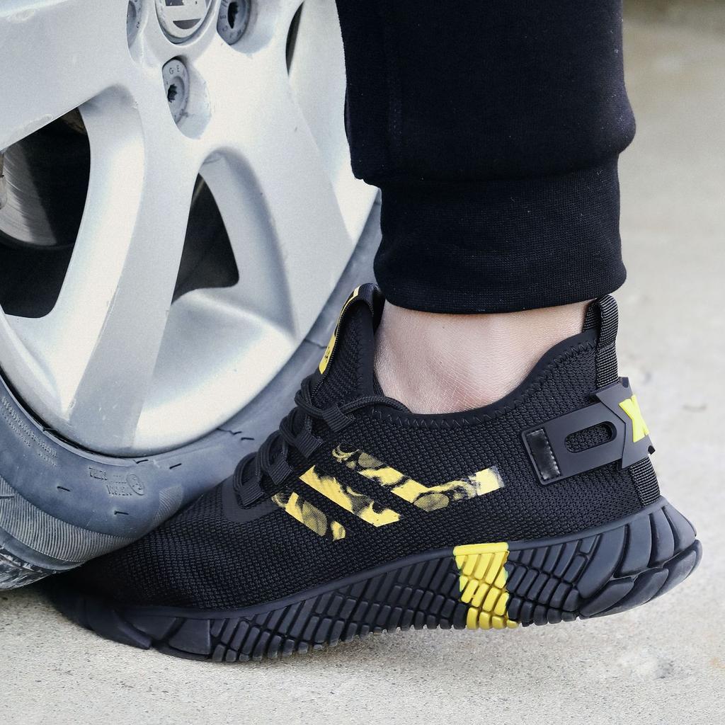 Processing custom labor insurance shoes, men's anti-smash and anti-puncture, steel bag head, rubber sole, safety protection, work shoes, wear-resist