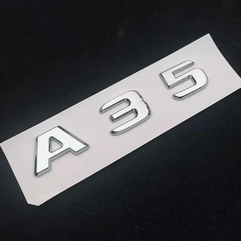 cfrbzt1 2025 Hot ABS For Mercedes Benz A 35 45 AMG W177 W176 A35 A45 A45S TURBO 4MATIC Car Trunk Letters Emblem Badge Logo Stickers Acce