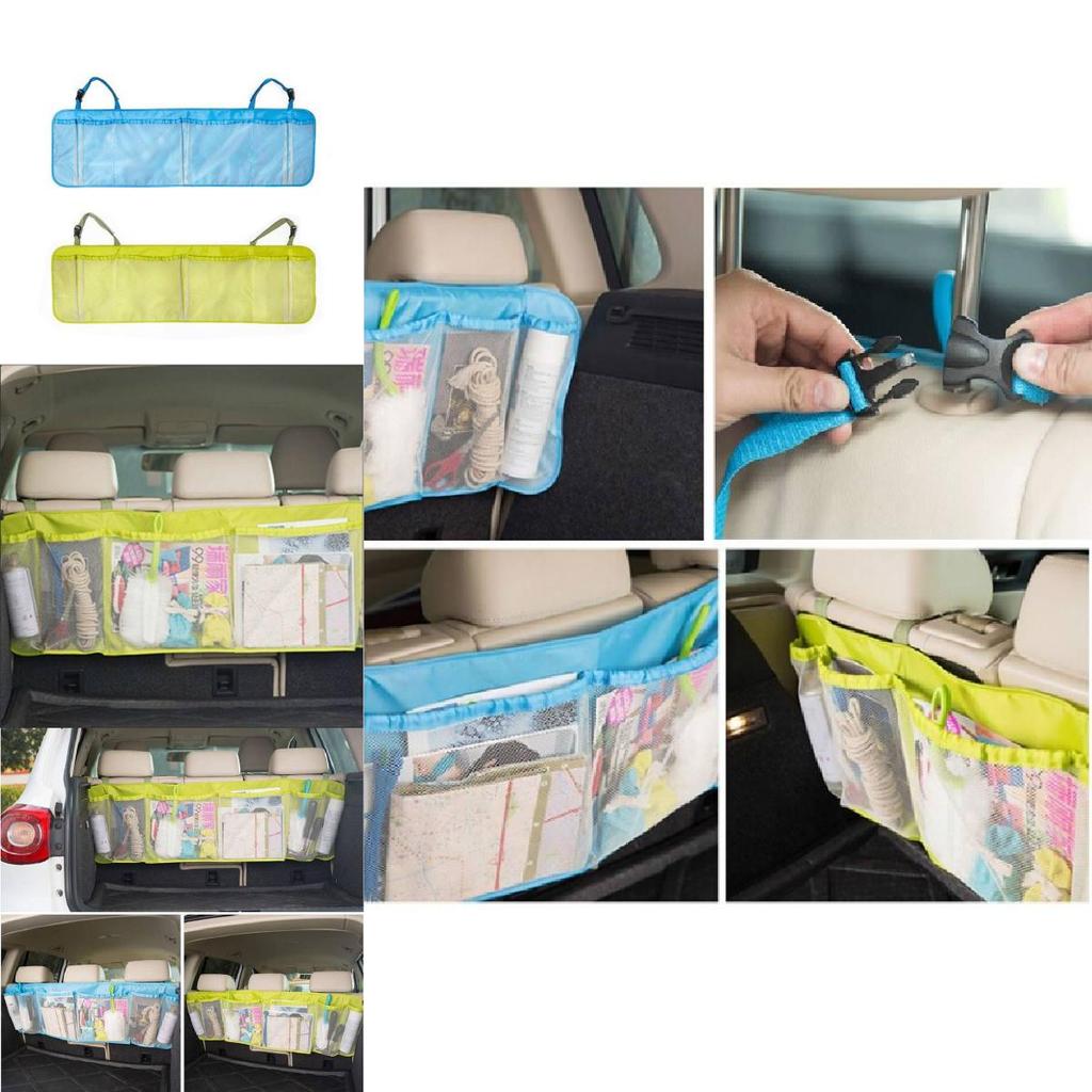 Car Storage Hanging Bag With Polyester Material For Large Items In Car Cabin