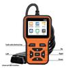 Compact Car OBD2 Diagnostic Tool Reads Engine Fault Codes For Multiple Vehicles Code Scanner Tool with Voltages Test