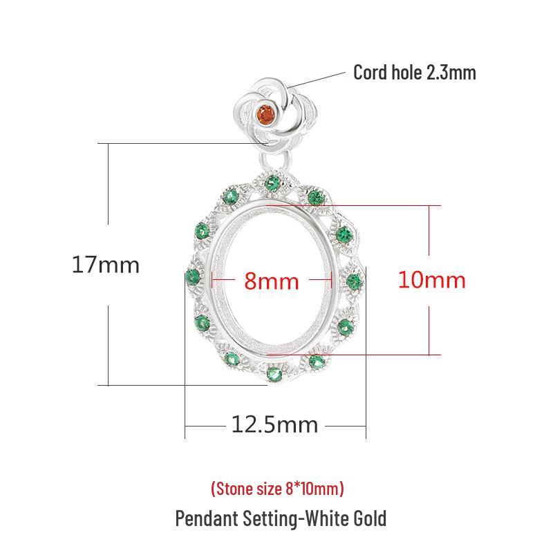 

Подвеска из стерлингового серебра 925 пробы для ожерелья DIY с оправами из древнего золота, янтаря, красной яшмы или нефрита для женщин 925 Sterling Silver