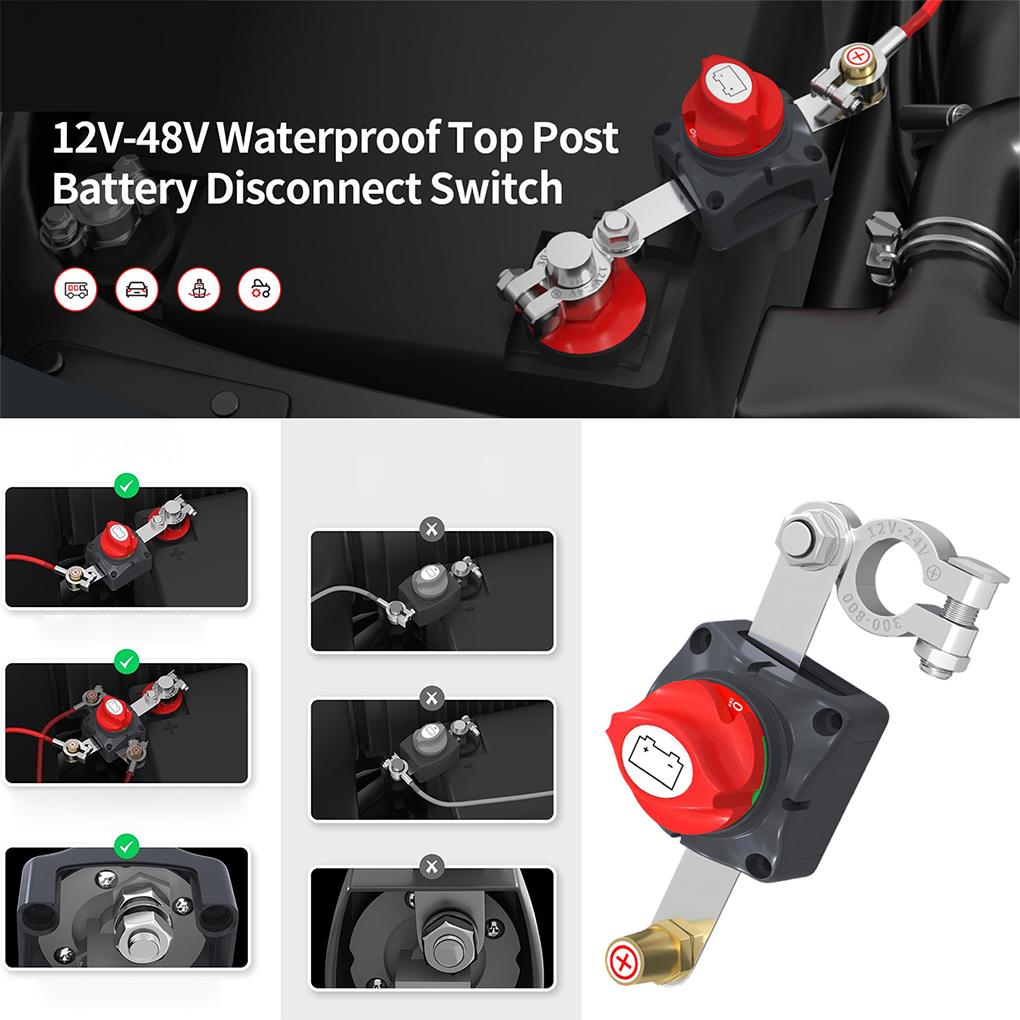 Battery Disconnect Switch 12V 48V Waterproof Battery Disconnect Switch Reliable