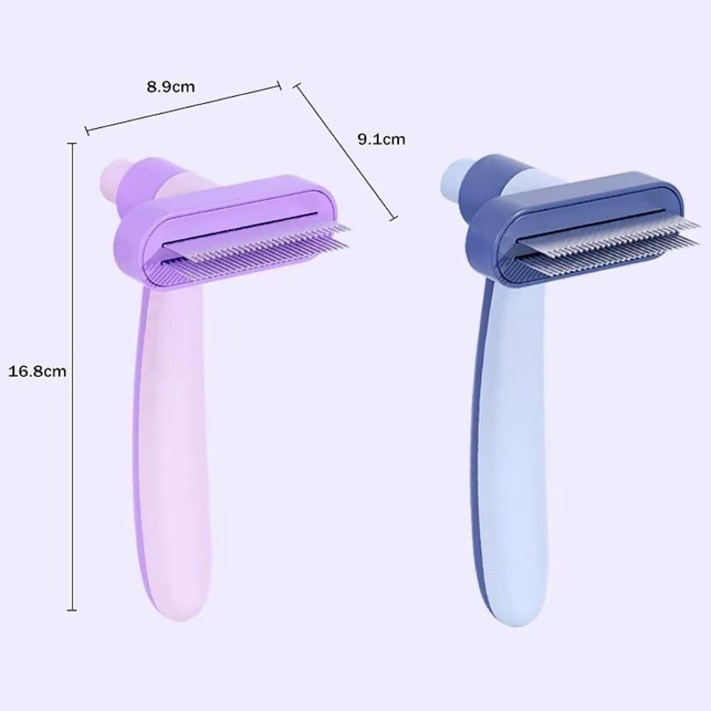 Double Row Dog Hair Comb Massage Function Self Cleaning Dog Brush New Pet Comb Cats