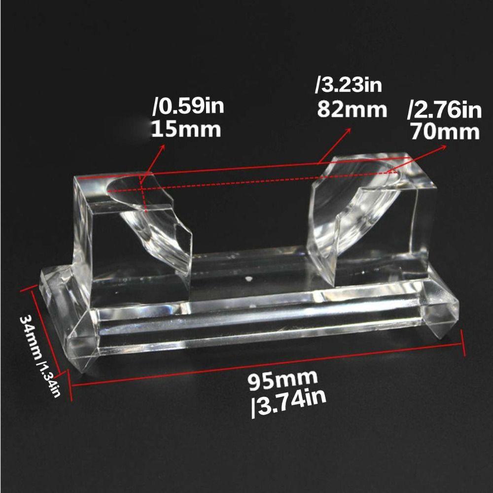 Ornament Fashion Acrylic Jewelry Organizer Bangle Organizer Jewelry Display Plate Clear Bracelet Holder Jewelry Display Rack