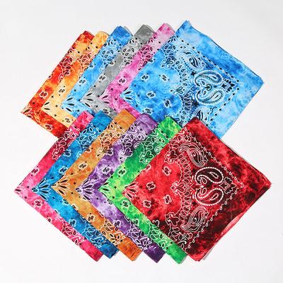 Haarband Quadratischer Schal Tie Dye Bandana Radfahren Outdoor Hip Hop Paisley Stirnband Hip Hop Headwea