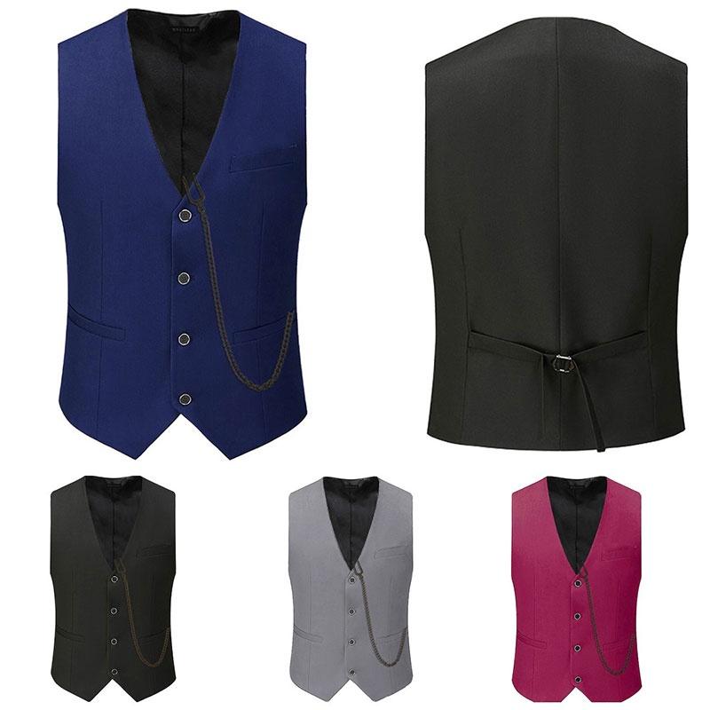 The Great Gatsby Waistcoat Slim Fitting Outfit Groomsman Outfit Breasted Single