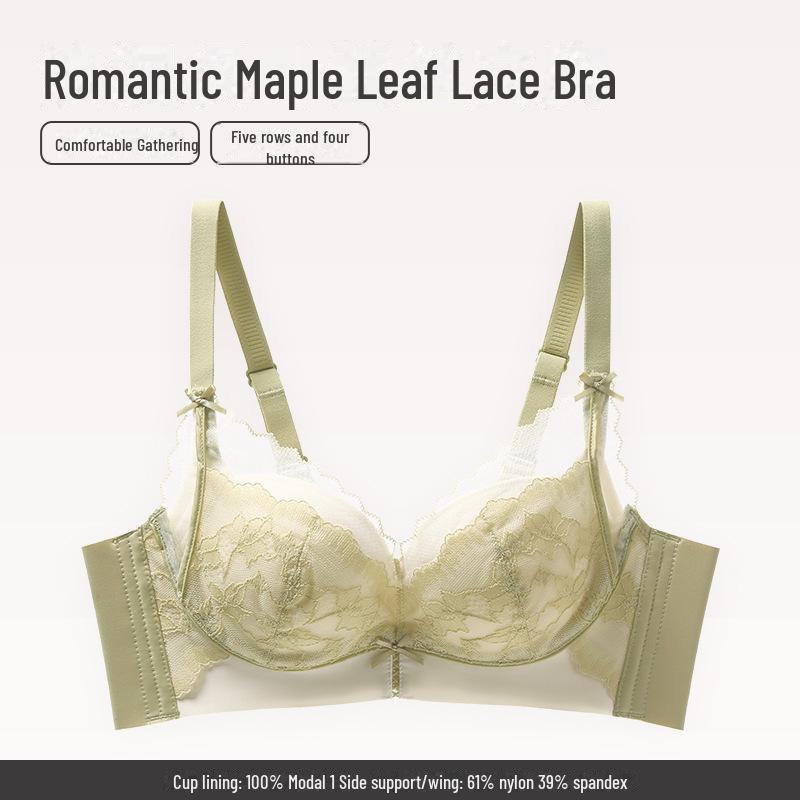 "Push-Up Bra for Small Breasts: Anti-Sagging, Smooth, Comfortable, Wireless, Sexy, Breathable Women's Underwear"