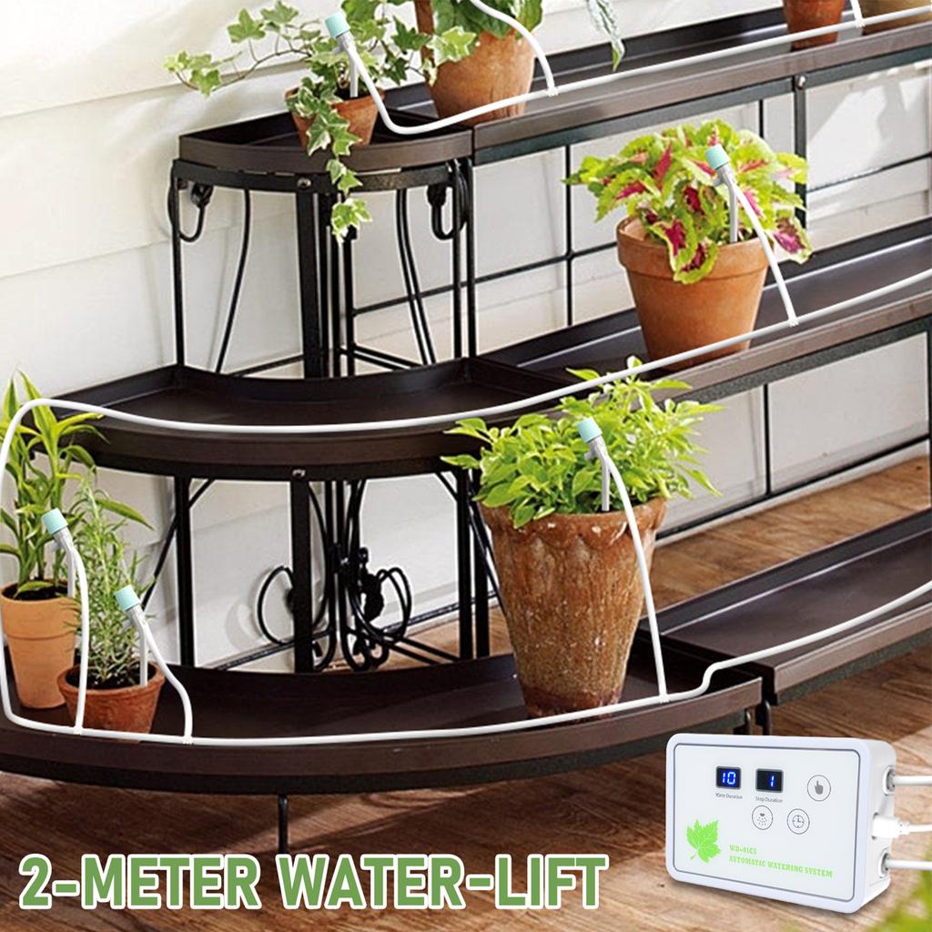 Automatic Watering System Timeable Plant Waterer Self Locking Interface Built In Self Priming Pump Intelligent Timed