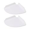 2pcs Wall Mount Floating Corner Shelves Quarter Round Hanging Corner Shelves for Bedrooms Living Rooms Shower Room