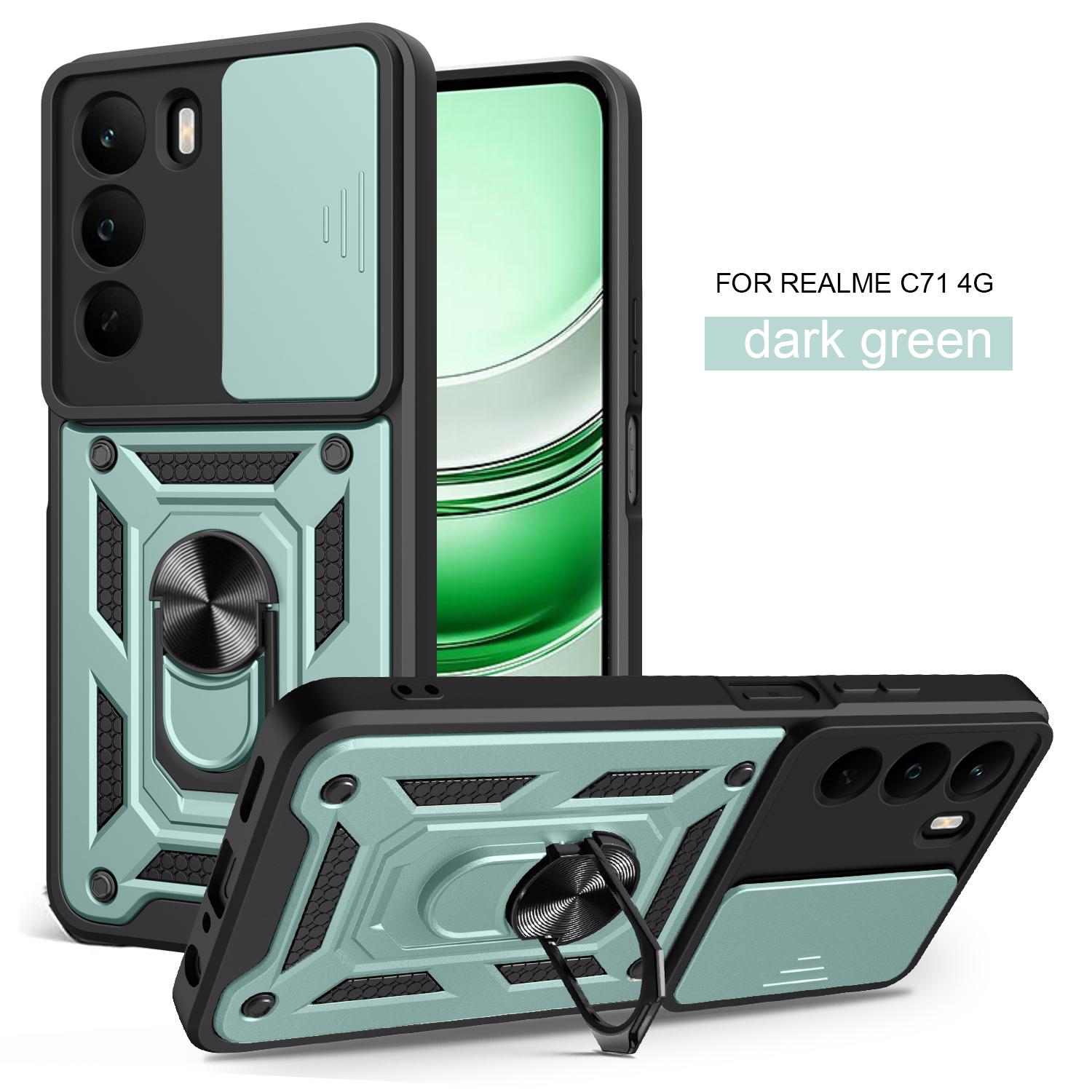 

For Realme C71 Case Realme P3 lite Cover Realme C71 4G Magnetic Ring Holder Armor Phone Case Slide Camera Protect Back Cover realme P3 Lite