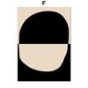Beige And Black Abstract Line Geometric Face Wall Art Canvas Painting Nordic Posters And Print Decor Pictures For Living Room