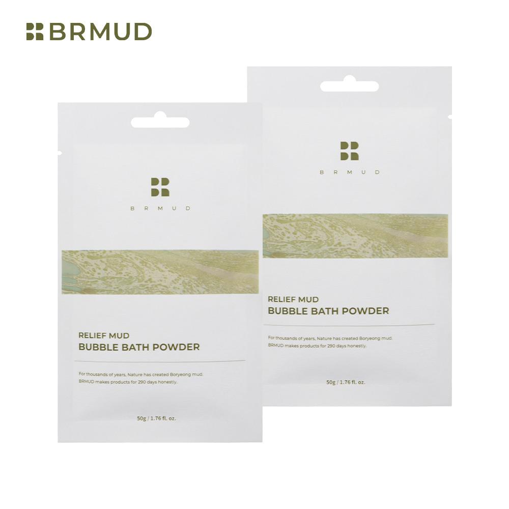 BRMUD Relief Mud Bubble Bath Powder 50g(N) x 2