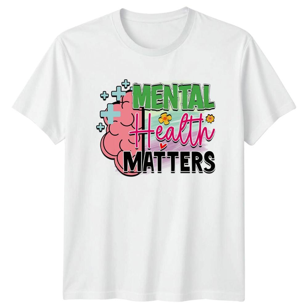Unisextal Health Matters Brain Graphic TShirt Social Cause Awareness S