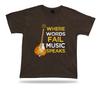 Wo Worte versagen, spricht Musik klassisches Unisex-Bekleidungs-T-Shirt T-Shirt spirituelles Zitat