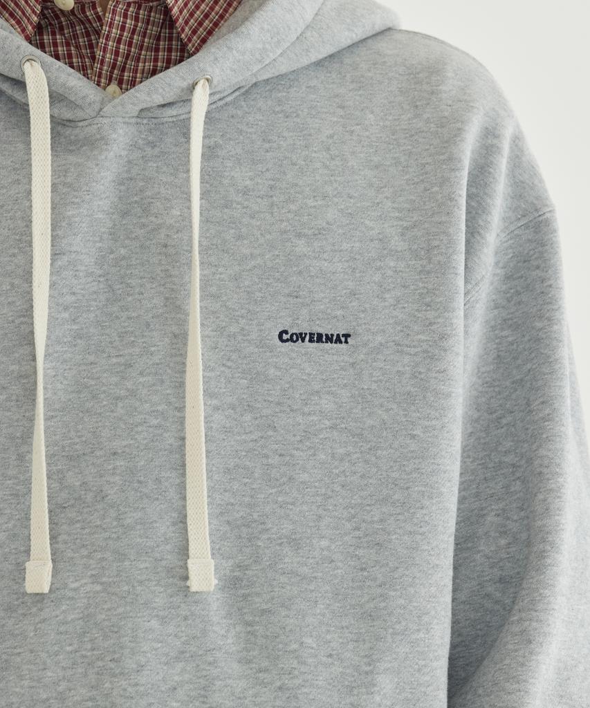 Small Logo Fleece-Lined Hoodie Melange Gray
