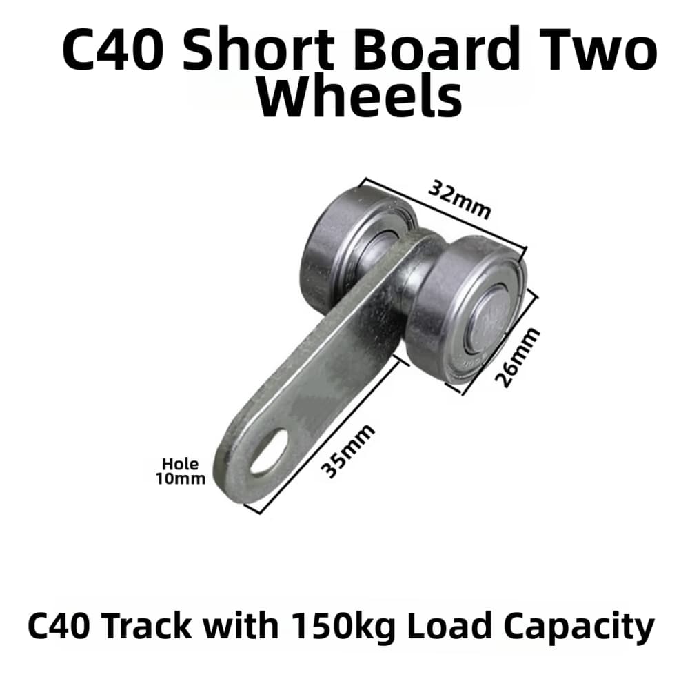 Double Bearing Sliding Door Wheels Heavy Duty for Smooth Effortless Operation Perfect for Sliding Doors and Steel Tracks