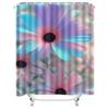 Waterproof Shower Curtain with Colorful Daisy Design Heat Resistant Machine Washable Non-Transparent 180x180cm
