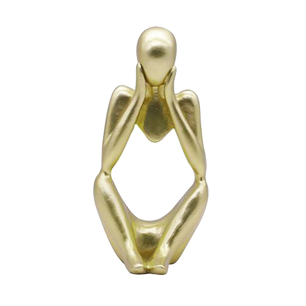 Thinker Statue Abstract Figure Sculpture Small Ornaments Resin Statue Home Crafts Home Decoration Modern Figurines Interior