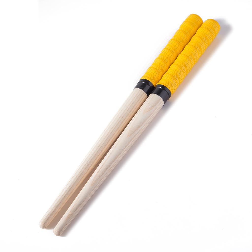 Gyakurin Maibachi Round Taper Aodamo Wooden Bat Material Hardwood Unique Wood Grain 350mm-20mm Great for Arcades! (gold Yellow)