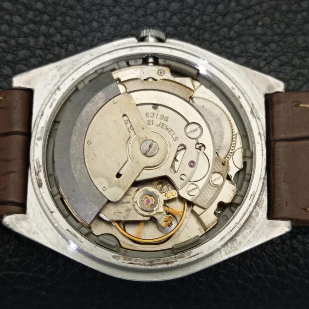 VINTAGE SEIKO 5 AUTOMATIC 6319A JAPAN MENS GOLDEN COLOR DIAL WATCH a701905-5 R207-a701905