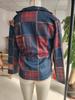 Cappotto imbottito vintage da donna Autunno Inverno Collo alto Patchwork Bottoni Cappotto Piccolo Blazer