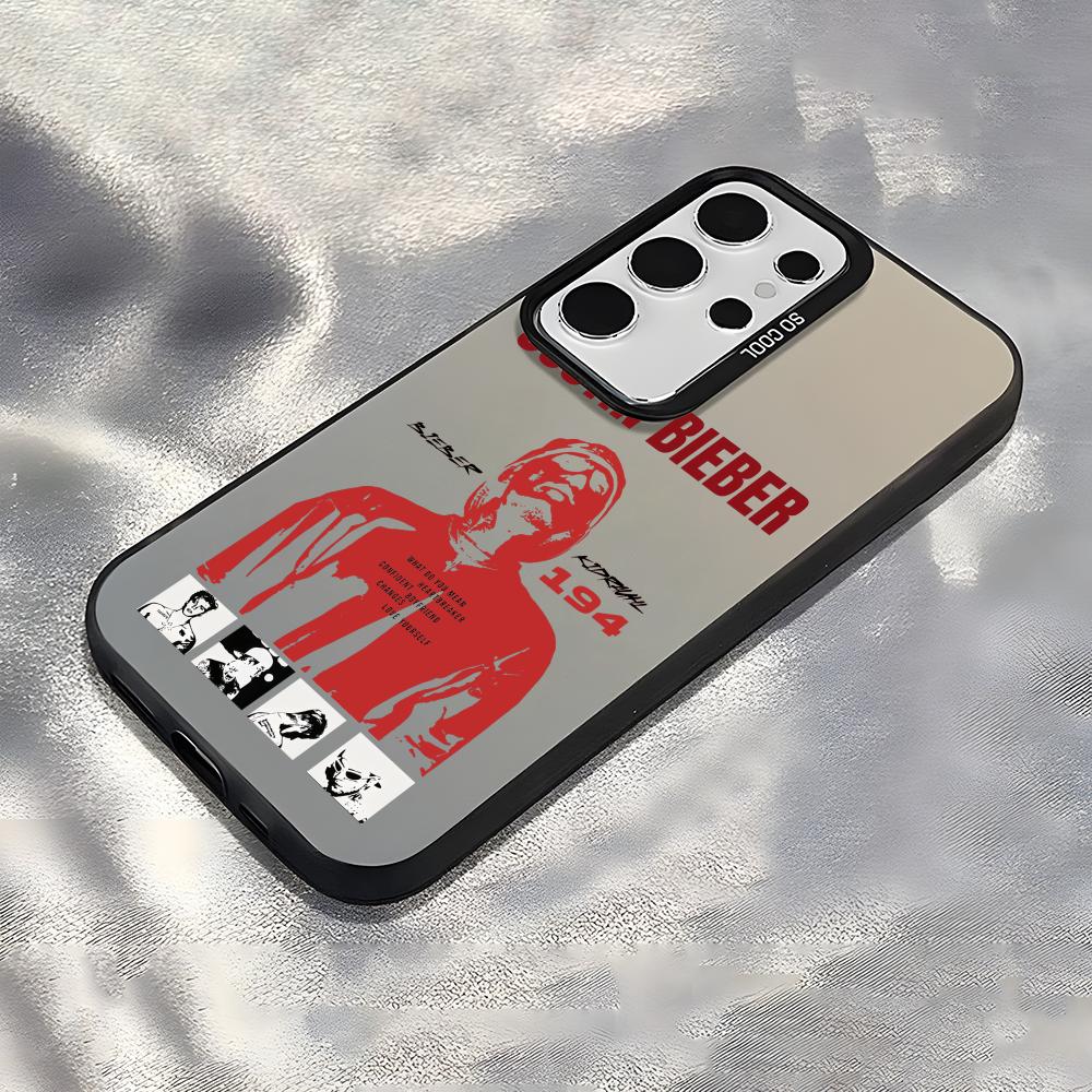 Singer J-Justin B-Bieber Phone Case For Samsung Galaxy S25 Edge S24 S23 S22 S21 S20 Ultra Funda Silicone Silver Cover
