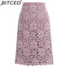 BITCED Women's Fashion Casual Solid Color Print Summer Spring Skirt