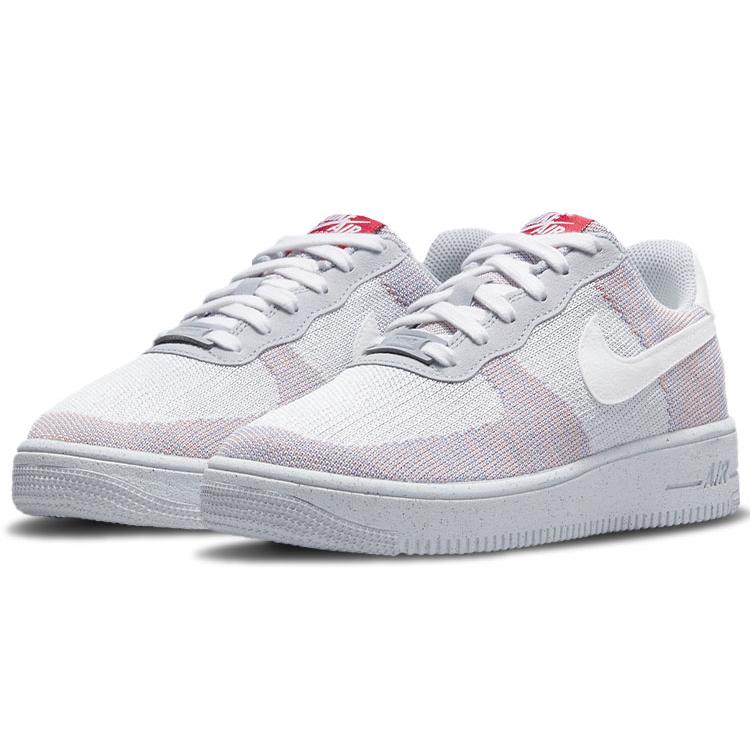 New Nike Air Force 1 Low Crater Flyknit Wolf Grey DC4831-002