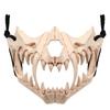 Adranly Halloween Mask, Face Cosplay, Armored Animal Wolf Half Face Mask with Skull (Adult)