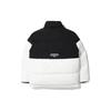 FILA Logo Letter Print Thick Stand Collar Long Sleeve Down Jacket Unisex Outerwear Black White FS2DJD4104X-BLK