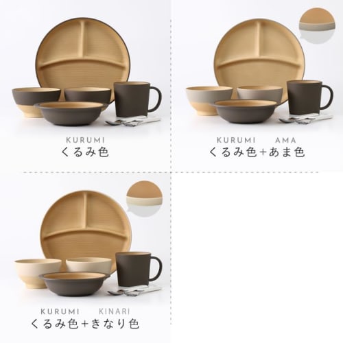 Cocochi's Living Goods Store Children's Dinnerware Set, Microwave and Dishwasher Safe, Made In Japan, 7-Piece Kids' Dinnerware Set, Baby Gift, First M