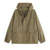 Short coat women's spring and autumn new fashion small thin trench coat large size casual age-reducing top