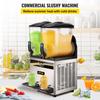 Mașină Comercială pentru Băuturi Glazurate cu Rezervor Dublu de 15L×2 Oțel Inoxidabil Margarita Congelată Smoothie Băutură Congelată pentru Casă Restaurante