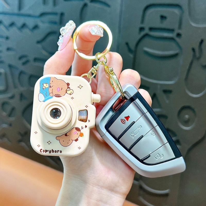 Creative Capybaras Projection Camera Keychain With Built In Mini Projector For Adults And Anime Enthusiasts