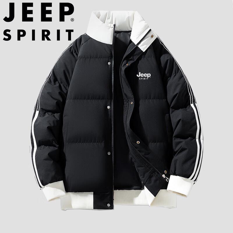 JEEP SPIRIT Herren Winter Stehkragen Wattierte Jacke