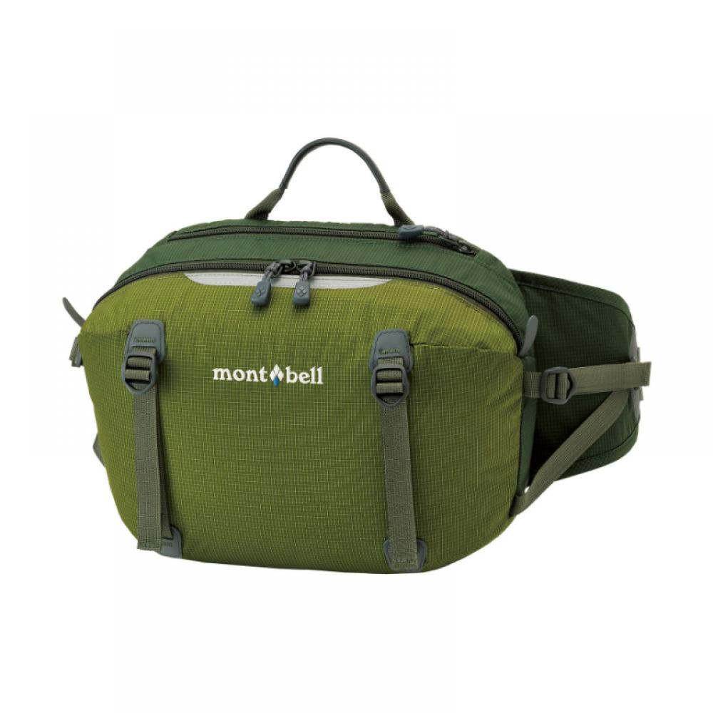 

MONTBELL Trail 7л Повседневная Легкая Однотонная Логотип Застежка-молния Нейлоновая Поясная Сумка Обычная Унисекс Пара Зеленый зелёный