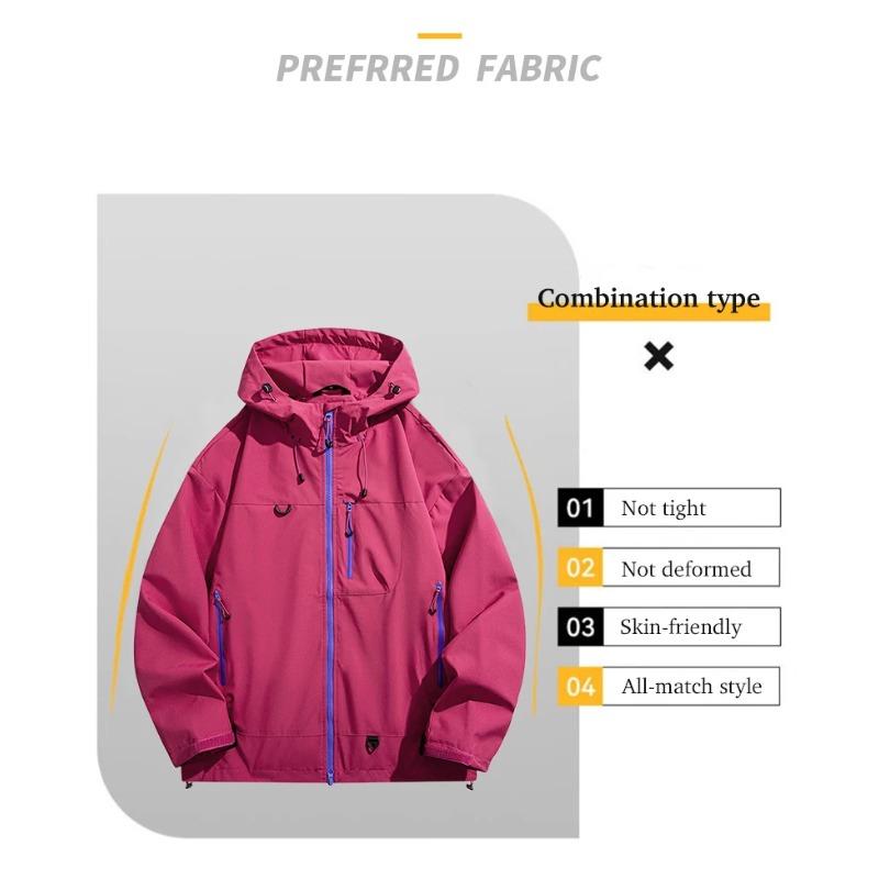Unisex Wasserdichte Windjacke Outdoor Sport Winddicht Einlagige Jacke Herren Damen Wandern Klettern Trekking Regenmantel
