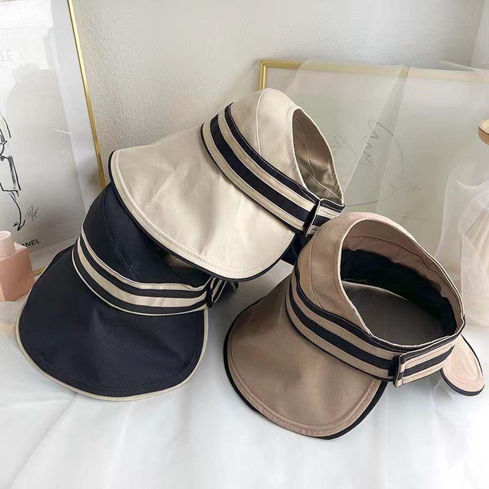 

Fashion Foldable Beach Cap Hollow UV-resistant Big Brim Bucket Hat Women Cap Sun Hat Empty Top Hat бежевый